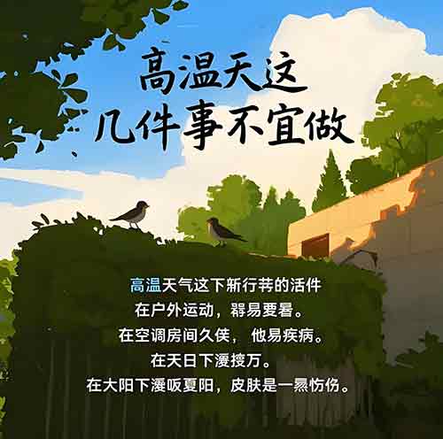 7件高温天绝不能做的事!第5个害惨中年人